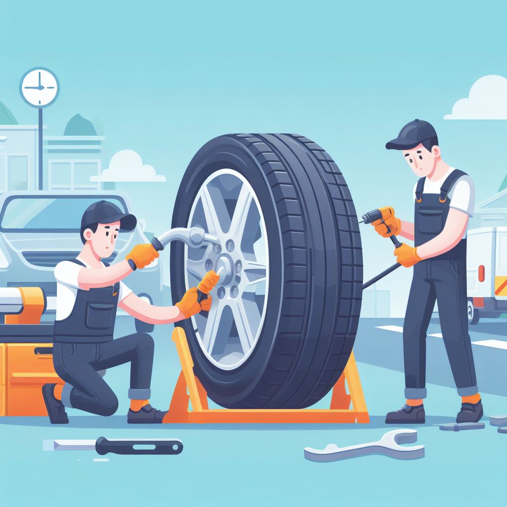 Fix Flat Tyres with Mobile Car Tyre 